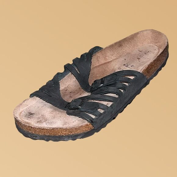 Women's Birkenstock Granada Soft Footbed Black Sandal Size 41 US 10.5 11 Regular - Picture 1 of 6